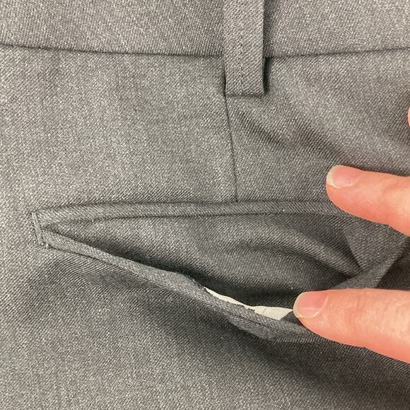 Zadig & Voltaire Womens Gray Wool Cropped Flat Front Dress Pants 34 US Size XS - Picture 11 of 16